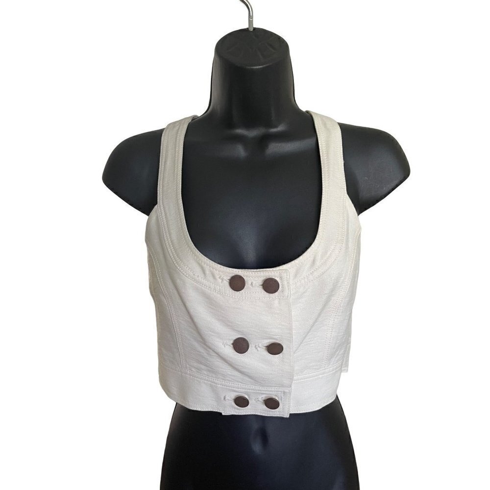 BCBG Generation womens double breasted vest/ waistcoat